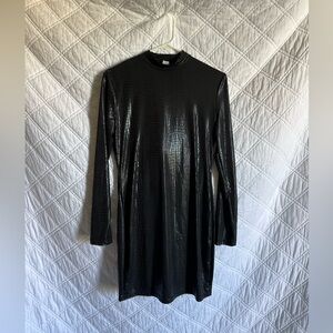 Snakeskin spandex party dress